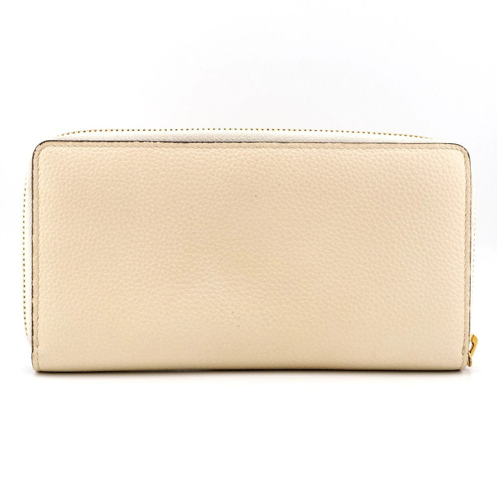 GUCCI Zumi Round Zipper Long Wallet Cream - Picture 2 of 6